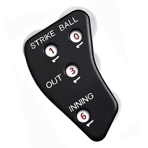 omiinitio 4-Rad Baseball Schiedsrichter Clicker Tragbarer Softball Spielzähler Schiedsrichter Anzeigen Baseball Clicker Bequemer von omiinitio