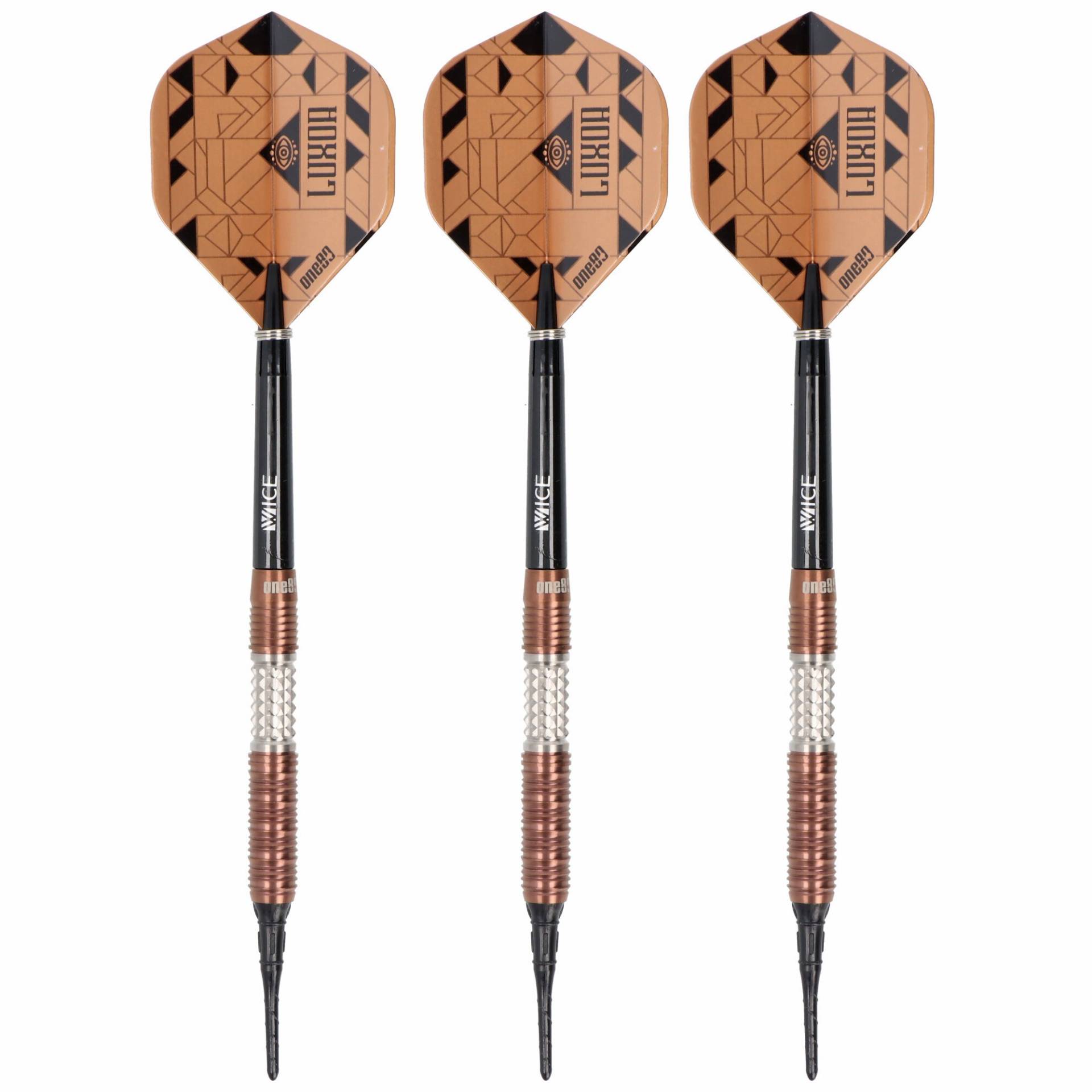 One80 Luxor Gamma Softdart, Bronze Beschichtung, 90% Tungsten One80 Luxor Gamma Softdart, Bronze Beschichtung, 90% Tungsten von one80
