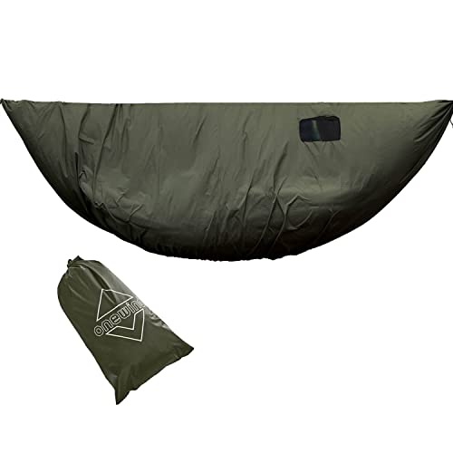 Onewind Premium-Hängematten-Windsocke, Windschutz am Hängemattenende, Leichter und windfester Underquilt-Schutz für Winter- und Kälteschutz, Rucksackreisen von onewind