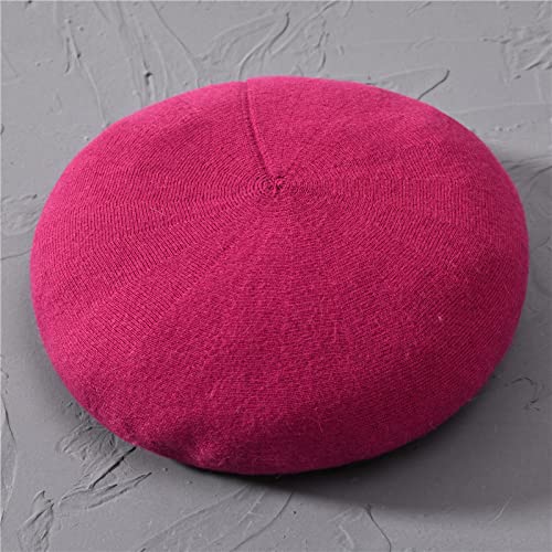 oonui Baskenmütze Damen Winter-Barett-Mütze Für Frauen, Flach Gestrickte Kaschmir-Mütze, Herbst-Dame, Kaschmir, Frauen, Mützen, Frauen, Ballonmützen, Rose, 54~58 cm oonui Baskenmütze Damen Winter-Barett-Mütze Für Frauen, Flach Gestrickte Kaschmir-Mütze, Herbst-Dame, Kaschmir, Frauen, Mützen, Frauen, Ballonmützen, Rose, 54~58 cm von oonui