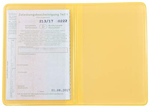 orgaexpert KFZ Schein Schutzhülle Gelb 2 Fächer 120x167mm Made in Germany Etui Mappe Ausweisetui Kartenhülle Fahrzeugschein Hülle orgaexpert KFZ Schein Schutzhülle Gelb 2 Fächer 120x167mm Made in Germany Etui Mappe Ausweisetui Kartenhülle Fahrzeugschein Hülle von orgaexpert