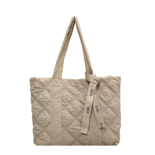 oukesin Umhängetasche Tasche Damen Puffer Tragetasche Tasche mit Reißverschluss für Alltag/Büro/Schule, Beige oukesin Umhängetasche Tasche Damen Puffer Tragetasche Tasche mit Reißverschluss für Alltag/Büro/Schule, Beige von oukesin