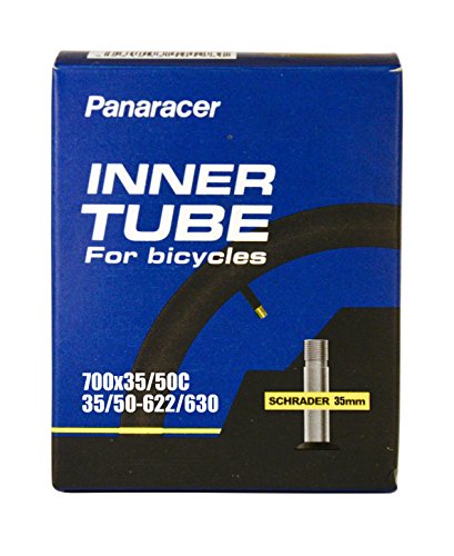 Panaracer Fahrradschlauch, Autoventil, viele Verschiedene Größen, 35–48–60 mm Ventile, Single oder Zwei Pack, Unisex, 1 Stück von panaracer