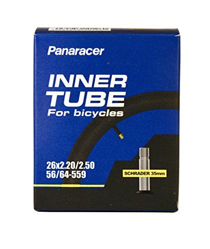 panaracer Fahrradschlauch, Autoventil, viele Verschiedene Größen, 35–48–60 mm Ventile, Single oder Zwei Pack, Unisex, 1 Stück von panaracer