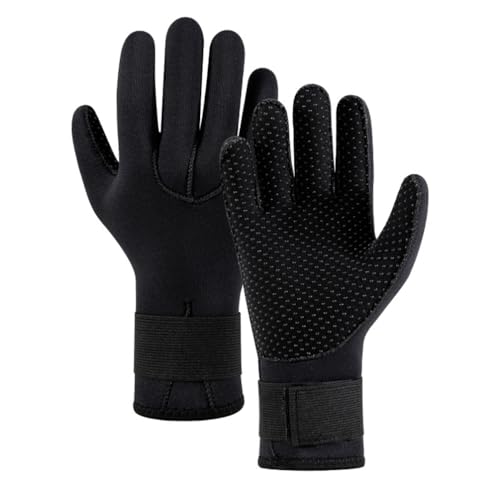 pdodo 5 mm Neoprene Gloves,3 mm Thermal Gloves Thermal Warm, 3 mm / 5 mm Neoprene Diving Gloves,Non-Slip Gloves for Men and Women Wear-Resistant Swimming Gloves for Surfing Fishing von pdodo
