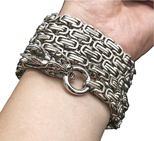 penixon volle Stahl Selbstverteidigung Hand Armband Kette (Silber) von penixon