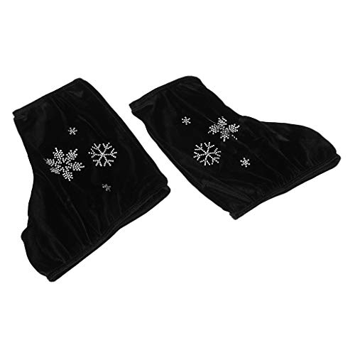perfk 1 Paar Schlitt Eishockey- Eislauf Cover Schuhüberzieher aus hochwertigem Samt, Schwarz-S perfk 1 Paar Schlitt Eishockey- Eislauf Cover Schuhüberzieher aus hochwertigem Samt, Schwarz-S von perfk