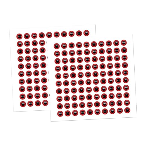 perfk 200Pcs 3D Locken Augen Angeln Augen Fliegen Angeln Zubehör Locken Köder, Der Rot Tragbare Harz Bionic DIY Angeln Köder Augen, 5MM perfk 200Pcs 3D Locken Augen Angeln Augen Fliegen Angeln Zubehör Locken Köder, Der Rot Tragbare Harz Bionic DIY Angeln Köder Augen, 5MM von perfk