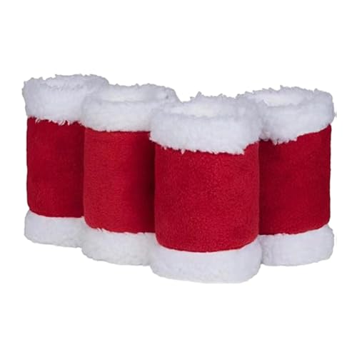 perfk 4X Pferde-Beinwickel, Beinschutz, Schaf-Beinwickel, Wärmer, Fliegenbeinstiefel, Pferdebeinschutz für Springsport, Viehzucht, Weihnachten perfk 4X Pferde-Beinwickel, Beinschutz, Schaf-Beinwickel, Wärmer, Fliegenbeinstiefel, Pferdebeinschutz für Springsport, Viehzucht, Weihnachten von perfk