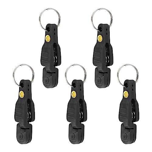 perfk 5 Release-Clips mit starker Spannung, Schnurclip, Schnell-Off-Line-Snapper-Line-Release-Gewichtsclip für, Schwarz perfk 5 Release-Clips mit starker Spannung, Schnurclip, Schnell-Off-Line-Snapper-Line-Release-Gewichtsclip für, Schwarz von perfk