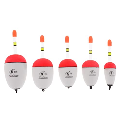 perfk 5 Stück Schwimmfähigkeit Angeln Floats Posen Angeln Schwimmer Bobber 10-50g - 10-50g perfk 5 Stück Schwimmfähigkeit Angeln Floats Posen Angeln Schwimmer Bobber 10-50g - 10-50g von perfk