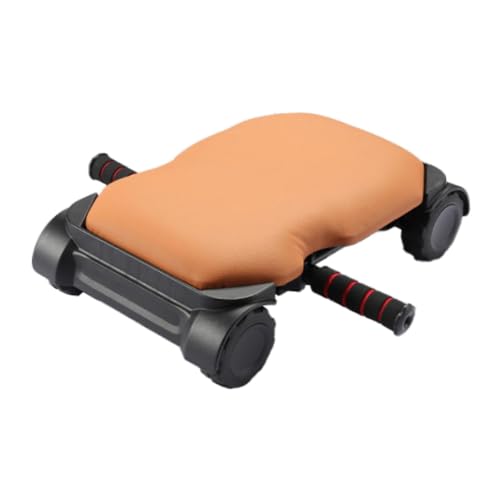 perfk Abdominal Wheel Wheel Automatischer Rückprall mit weichem Kissen für das Bauchtraining, Orange von perfk