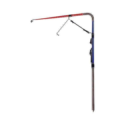perfk Automatische Angelrute, 63,5 cm Länge, leichte Edelstahl-Hardware, Angelausrüstung für Black Pits, Stauseen, Seen von perfk