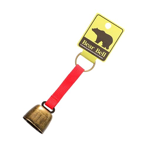 perfk Bärenglocke, Geräuschmacher, Hundeglocke, Warnglocke, Taille hängende Kuhglocke, Haustierglocke für Outdoor-Angeln, Camping, Radfahren, Klettern, Rotes Armband aus Bronze perfk Bärenglocke, Geräuschmacher, Hundeglocke, Warnglocke, Taille hängende Kuhglocke, Haustierglocke für Outdoor-Angeln, Camping, Radfahren, Klettern, Rotes Armband aus Bronze von perfk