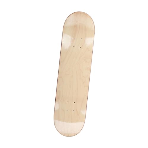 perfk Blanko-Skateboard-Deck, 31 x 8 Zoll, DIY-Malerei, Longboard, leichtes Deck, Double-Tail-Skateboard für Jungen, Mädchen, Kinder, Kanadischer Ahorn von perfk
