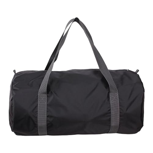 perfk Camping-Aufbewahrungstasche, Reisetasche, Tragetasche, Gepäck, Handtasche, Übernachtungstasche für Reisen, Rucksackreisen, Outdoor-Sport, Schwarz von perfk