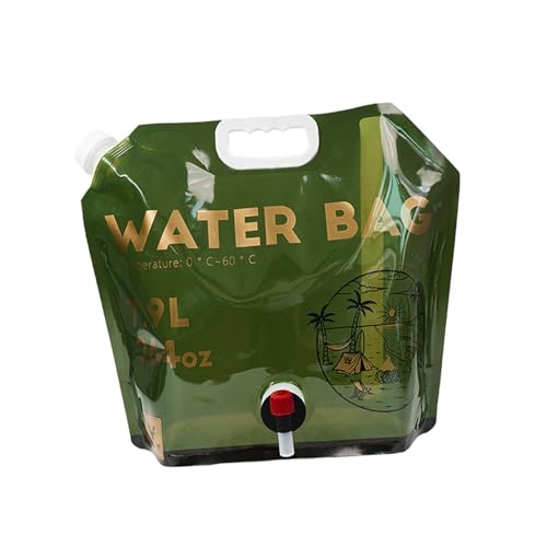 perfk Gefaltete Wasseraufbewahrungstasche, Wasserträger, mit, leicht, Zubehör, Wasserbehältertasche für Picknick, Outdoor-Aktivitäten, GRÜN von perfk