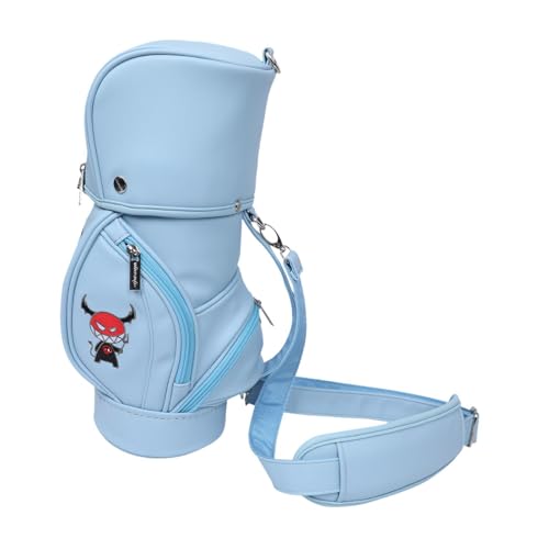 perfk Golfballtasche, Golfballhalter, leicht, wasserdicht, Mini-Aufbewahrungstasche für Golfbälle, Golf-Umhängetasche für Damen, Outdoor-Sport, Blau von perfk