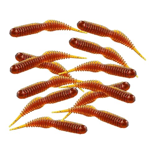 perfk Gummigeschenke für Wellenfischerei Und Crankbait Köder für Süßwasserforellen, Rot 12x 63 Mm1.5g von perfk