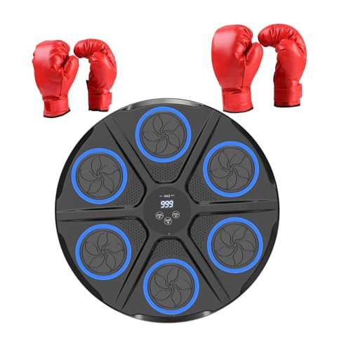 perfk Intelligentes Musik Boxen Boxing Pad Punch ing Pad Reaktion Ziel Musik Boxing Ziel für Ausrüstung Workout Sport, Handschuhe für Erwachsene Und Kinder von perfk