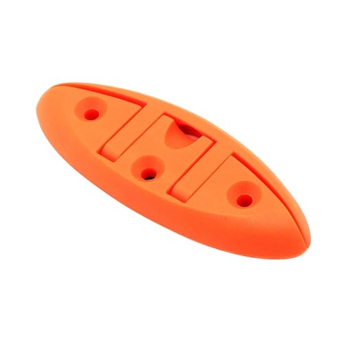 perfk Klappklampe für Boote, Nylon, 5 Zoll, Ersatzteile, hochklappbare Bootsklampe, Bootszubehör, für Marine, Kajaks, Orange von perfk