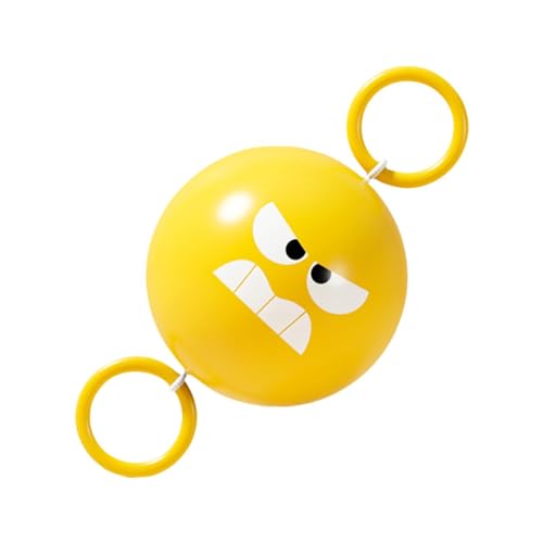 perfk Leuchtendes Ballspielzeug mit elastischer Schnur, Hand-Augen-Koordinationsspielzeug, Partygeschenk, süßes sensorisches Spielzeug, als, Gelb von perfk