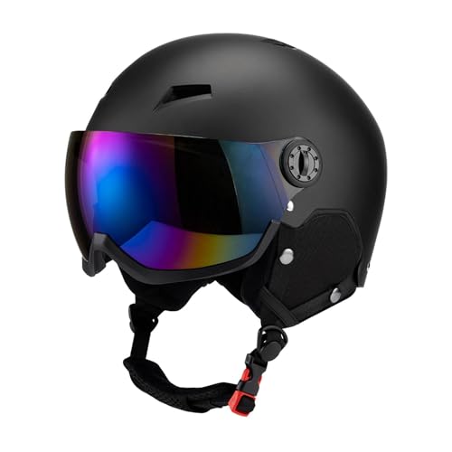 perfk Skateboardhelm Snowboardhelm mit Skibrille Skihelm Schneehelm für Wintersport Herren Damen, Black M perfk Skateboardhelm Snowboardhelm mit Skibrille Skihelm Schneehelm für Wintersport Herren Damen, Black M von perfk