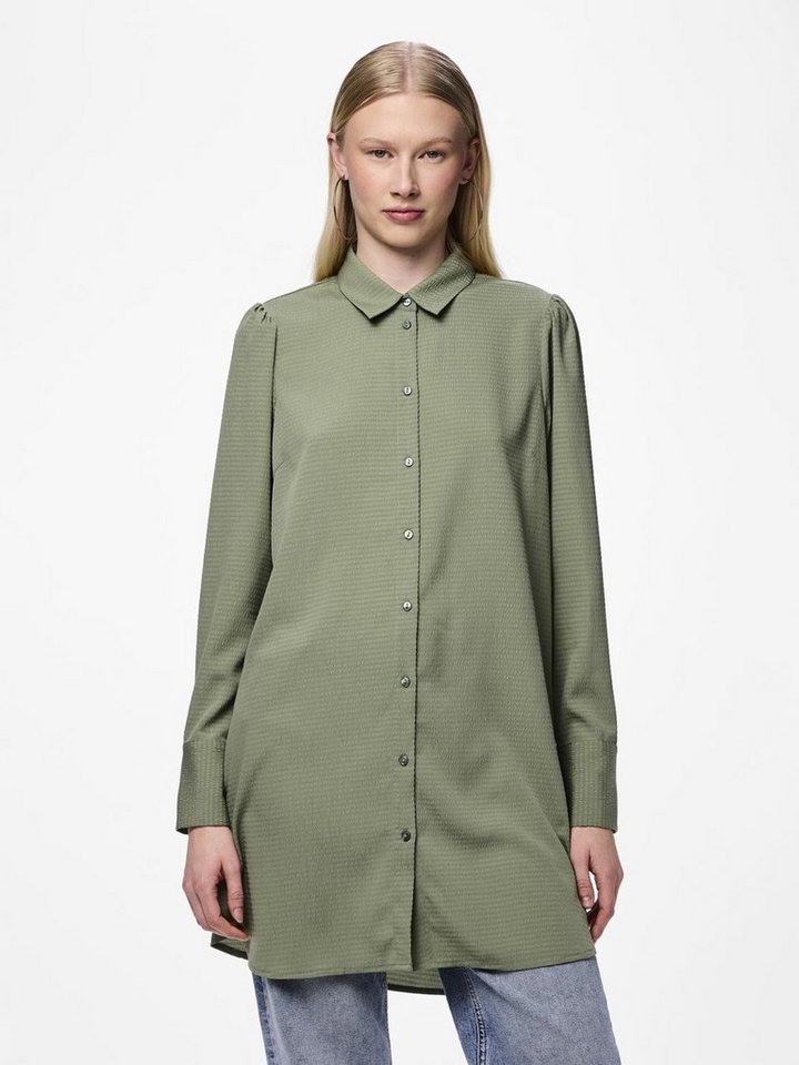 pieces Langarmbluse - Hemdbluse - Langes Hemd - Lange Bluse - PCSIENNA LS LONG SHIRT pieces Langarmbluse - Hemdbluse - Langes Hemd - Lange Bluse - PCSIENNA LS LONG SHIRT von pieces