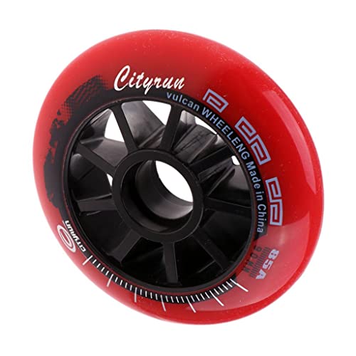 pistro 1 Stück Skating Räder Outdoor Indoor Inline – Rot, 90 mm von pistro