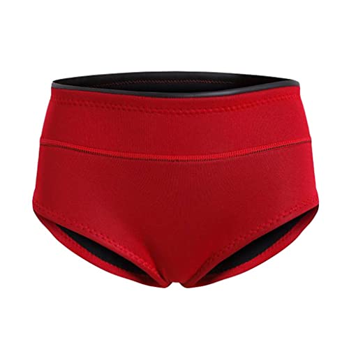 pistro Damen-Neoprenanzug, 1,5 mm, Neopren, Tauchen, Schnorchel, Unterwäsche, kurze Hose, flache Kurzschlüsse, Rot, Größe M pistro Damen-Neoprenanzug, 1,5 mm, Neopren, Tauchen, Schnorchel, Unterwäsche, kurze Hose, flache Kurzschlüsse, Rot, Größe M von pistro