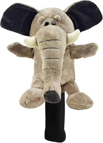 pistro Weiche Plüsch-Schlägerhaube, niedlicher Elefant, Tier-Holzschlägerhauben für Männer und Frauen, Golfer-Geschenk, langlebiges Golftaschen-Zubehör pistro Weiche Plüsch-Schlägerhaube, niedlicher Elefant, Tier-Holzschlägerhauben für Männer und Frauen, Golfer-Geschenk, langlebiges Golftaschen-Zubehör von pistro