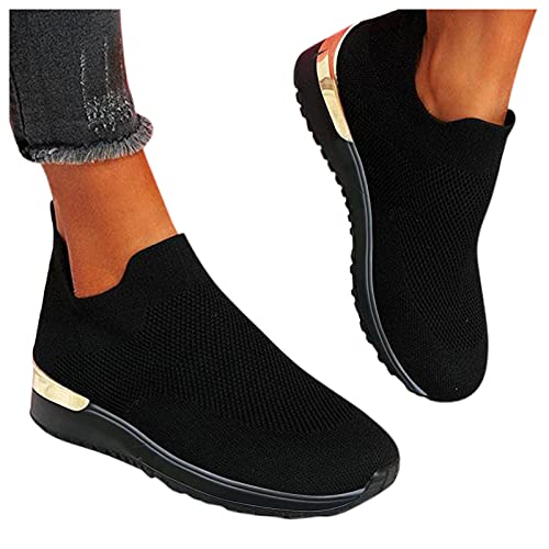 Laufschuhe Damen Schuhe Fashion Große Größe rutschfest Damenschuhe Turnschuhe Freizeitschuhe Flach Leichte Sportschuhe Joggingschuhe Laufschuhe Outdoor Bequem Atmungsaktiv Hallenschuhe Schuhe a10 von pitashe_Bekleidung