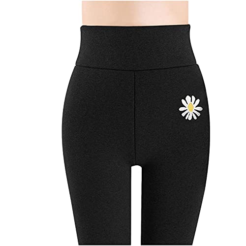 Leggings Damen Damen Warme Thermo Leggings Verdicken mit Fleece Gefüttert Slim Lange Leggings Elastische Hosen Mädchen Winter Stretch Blickdicht Strumpfhose von pitashe_Bekleidung