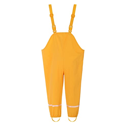 Regenmantel Kinder Matschhose Regenjacke Outdoor Wasserdichter Kleinkind Kinder Jungen Mädchen Regen Latzhose Winddicht wasserdicht Schlamm-Jumpui OutfitsNylon ideal für lässige Regenanzug 86 von pitashe_Bekleidung