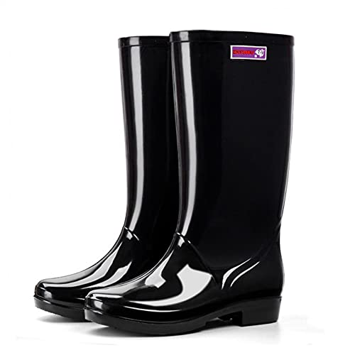 pitashe_Bekleidung Booties Damen schwarz, Regenstiefel wasserdicht, Stiefeletten Ankle Boots mit Absatz PU Chelsea Modisch Schuhe Runder Stiefel Damenstiefel Reißverschluss Kurzstiefel, 38 EU pitashe_Bekleidung Booties Damen schwarz, Regenstiefel wasserdicht, Stiefeletten Ankle Boots mit Absatz PU Chelsea Modisch Schuhe Runder Stiefel Damenstiefel Reißverschluss Kurzstiefel, 38 EU von pitashe_Bekleidung