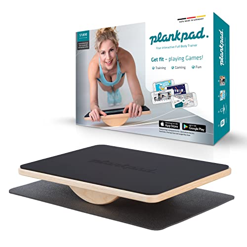 Plankpad STUDIO – interaktiver Ganzkörper-Trainer & Balance Board – Home Fitnesstrainer Made in Germany inkl. Smartphone-App mit Spielen & Workouts von plankpad