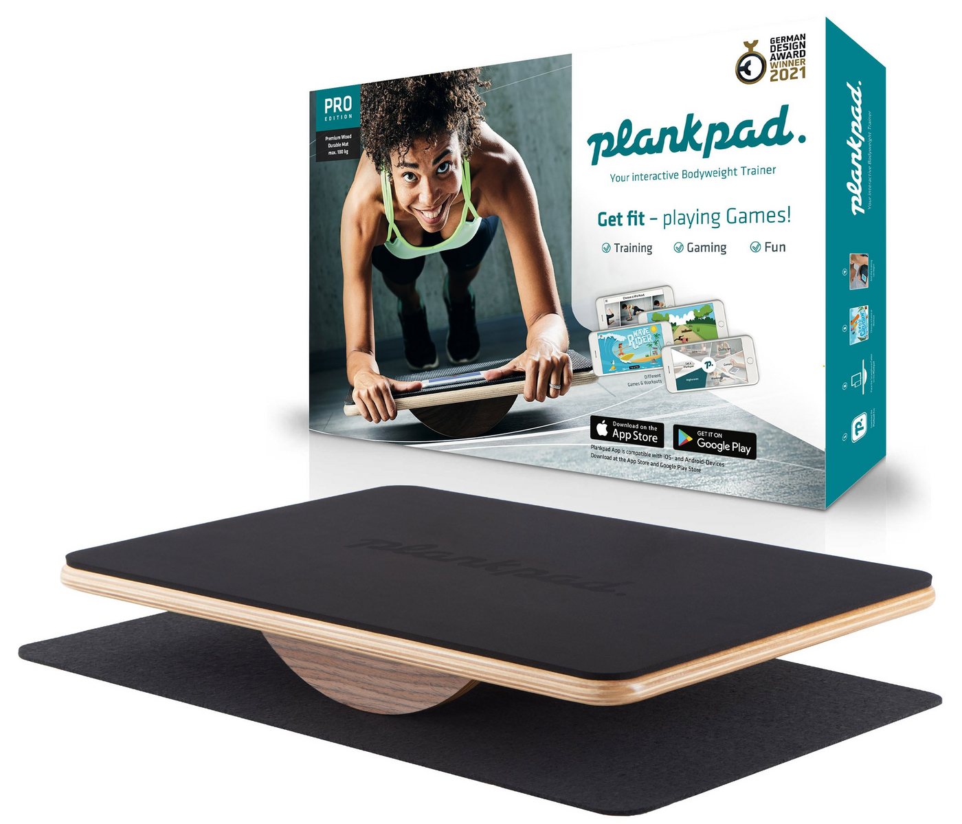 plankpad Balanceboard Plankpad PRO, Dein interaktiver Ganzkörper Trainer von plankpad