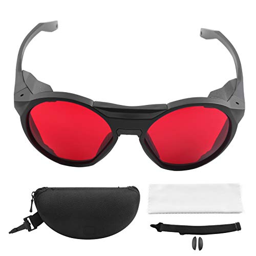 Laser-Schutzbrille, professionelle Augenschutzbrille mit 590 nm Wellenlänge, rote Linse, für Laser-Haarentfernungsbehandlung und Laser-Kosmetik-Operator mit Brillenetui, Laserschutzbrille Schutzb Laser-Schutzbrille, professionelle Augenschutzbrille mit 590 nm Wellenlänge, rote Linse, für Laser-Haarentfernungsbehandlung und Laser-Kosmetik-Operator mit Brillenetui, Laserschutzbrille Schutzb von plplaaoo