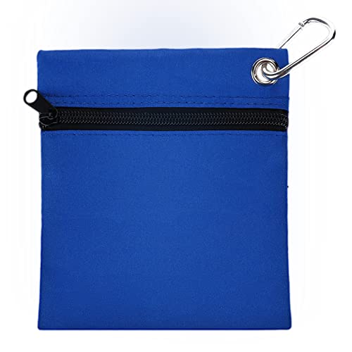 plplaaoo Golf-Tee-Tasche, Golf-Tee-Tasche aus Nylon mit Karabiner, Aufbewahrungstasche für Golf-Tee-Bälle mit Reißverschluss, leichte, tragbare Golf-Tee-Tasche für Golf-Enthusiasten, von plplaaoo