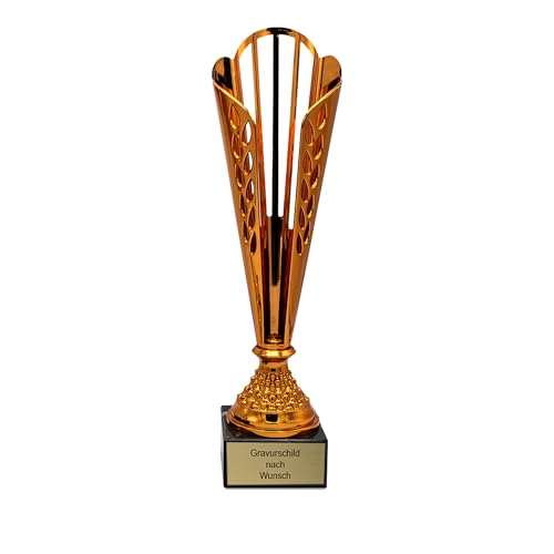 pokal-fabrik.de - Pokal mit Gravur Wunschtext groß in Bronze - personalisiertes Geschenk/Auszeichnung - 36,5 cm inkl. Marmorsockel - Geschenk-Trophäe | Pokal Kinder pokal-fabrik.de - Pokal mit Gravur Wunschtext groß in Bronze - personalisiertes Geschenk/Auszeichnung - 36,5 cm inkl. Marmorsockel - Geschenk-Trophäe | Pokal Kinder von pokal-fabrik.de