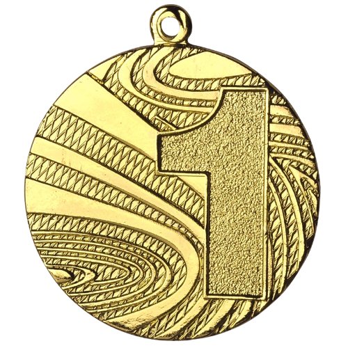 pokalspezialist 10 Stück Medaille Gold aus Stahl, 40mm Durchmesser und 2 mm Höhe. von pokalspezialist