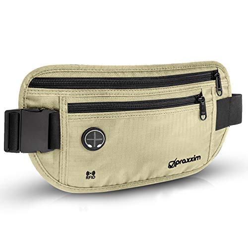 praxxim Bauchtasche für Damen und Herren - EXTRA FLACH - Hüfttasche für Handys bis 7 Zoll - Gürteltasche ideal zum Sport, Reisen und als Lauftasche für Jogging - Bauchtasche beige, stylisch praxxim Bauchtasche für Damen und Herren - EXTRA FLACH - Hüfttasche für Handys bis 7 Zoll - Gürteltasche ideal zum Sport, Reisen und als Lauftasche für Jogging - Bauchtasche beige, stylisch von praxxim