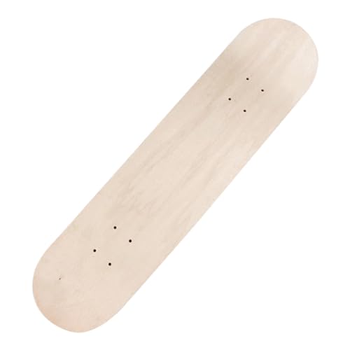predolo Holz-Skateboard-Deck, Kunst-Malbrett, leeres Longboard-Deck, Kinder-DIY-Skateboard für Kinder, 80 cm ohne Räder von predolo