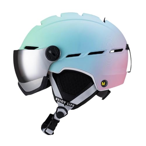 predolo Skihelm, Skateboardhelm mit Skibrille, Leichter Herren Und Damen Schneehelm, Snowboardhelm für Skateboarding Im Freien, M predolo Skihelm, Skateboardhelm mit Skibrille, Leichter Herren Und Damen Schneehelm, Snowboardhelm für Skateboarding Im Freien, M von predolo