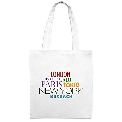 Jutebeutel mit Stadtnamen Bexbach - Motiv Famous Cities in the World - Farbe weiß - Stoffbeutel, Jutesack, Hipster, Beutel Jutebeutel mit Stadtnamen Bexbach - Motiv Famous Cities in the World - Farbe weiß - Stoffbeutel, Jutesack, Hipster, Beutel von printplanet