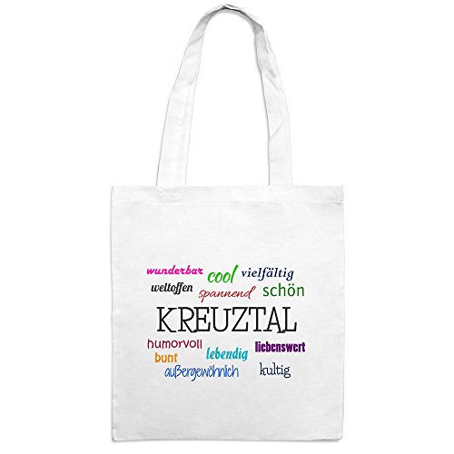 Jutebeutel mit Stadtnamen Kreuztal - Motiv Positive Eigenschaften - Farbe weiß – Stoffbeutel, Jutesack, Hipster, Beutel Jutebeutel mit Stadtnamen Kreuztal - Motiv Positive Eigenschaften - Farbe weiß – Stoffbeutel, Jutesack, Hipster, Beutel von printplanet