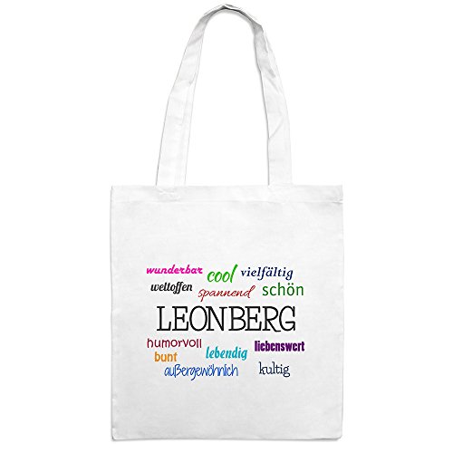 Jutebeutel mit Stadtnamen Leonberg - Motiv Positive Eigenschaften - Farbe weiß – Stoffbeutel, Jutesack, Hipster, Beutel Jutebeutel mit Stadtnamen Leonberg - Motiv Positive Eigenschaften - Farbe weiß – Stoffbeutel, Jutesack, Hipster, Beutel von printplanet