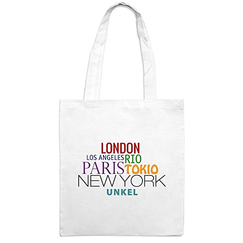 Jutebeutel mit Stadtnamen Unkel - Motiv Famous Cities in The World - Farbe weiß - Stoffbeutel, Jutesack, Hipster, Beutel Jutebeutel mit Stadtnamen Unkel - Motiv Famous Cities in The World - Farbe weiß - Stoffbeutel, Jutesack, Hipster, Beutel von printplanet