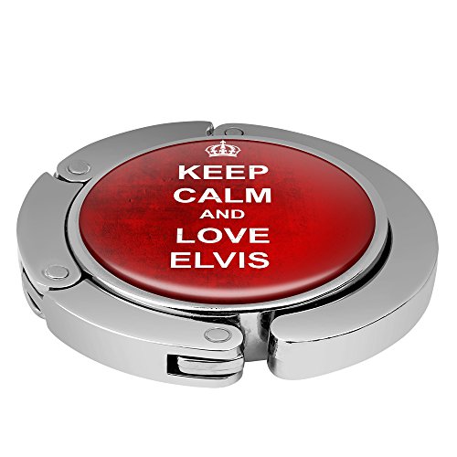 Taschenhalter Keep Calm Personalisiert mit Namen Elvis printplanet Chrom von printplanet