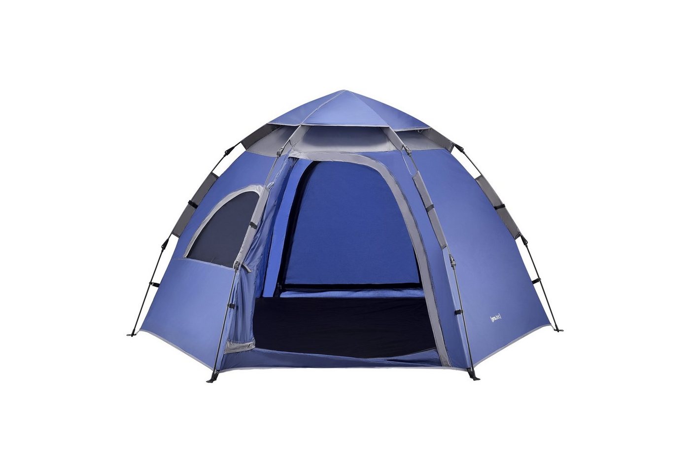 pro.tec Kuppelzelt, Personen: 3, »Nybro« Campingzelt für 2-3 Personen Pop Up Kuppelzelt Blau pro.tec Kuppelzelt, Personen: 3, »Nybro« Campingzelt für 2-3 Personen Pop Up Kuppelzelt Blau von pro.tec